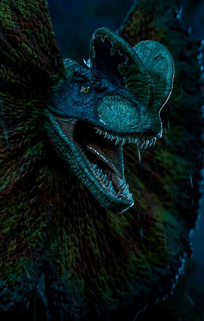 Statue Dilophosaurus - Jurassic Park - Art Scale 1/10