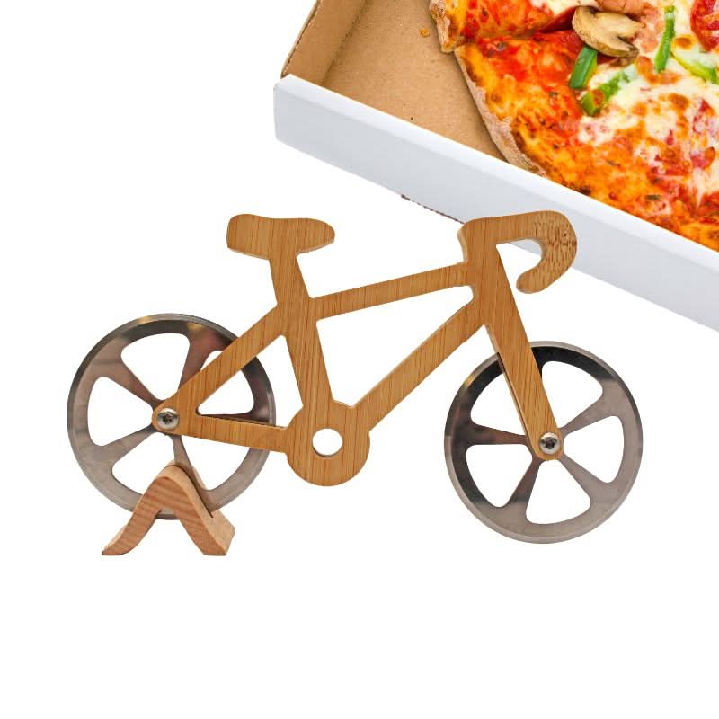 Coupe-pizza Vélo en bois