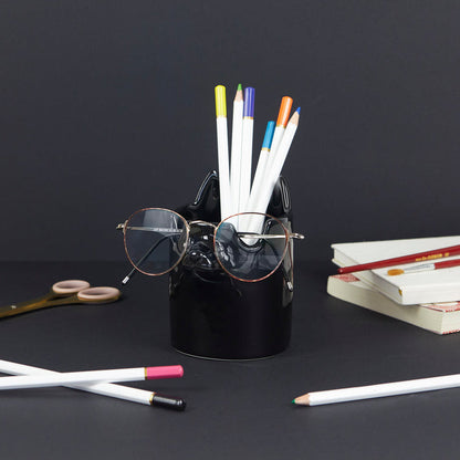 Nosy Buddy Cat Pencil Holder and Glasses Holder