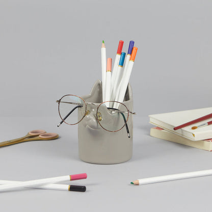 Pot à crayons & Support pour lunettes Nosy Buddy Cat