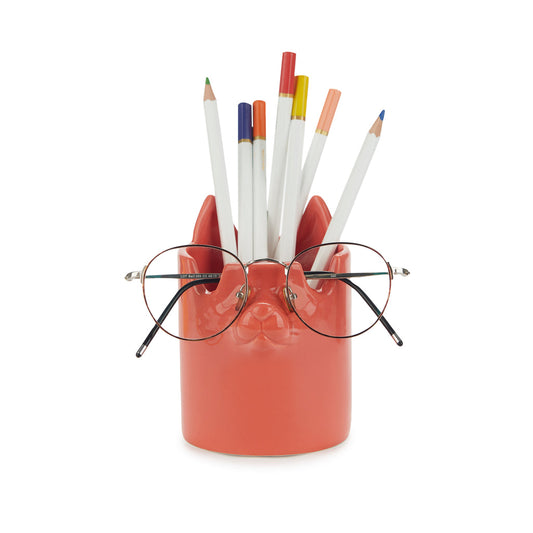 Nosy Buddy Cat Pencil Holder and Glasses Holder