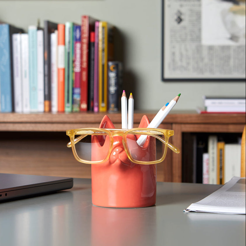 Pot à crayons & Support pour lunettes Nosy Buddy Cat