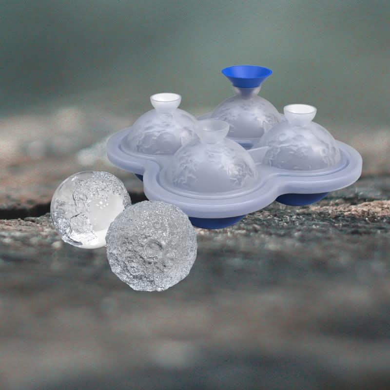 Earth and Moon Ice Cube Tray