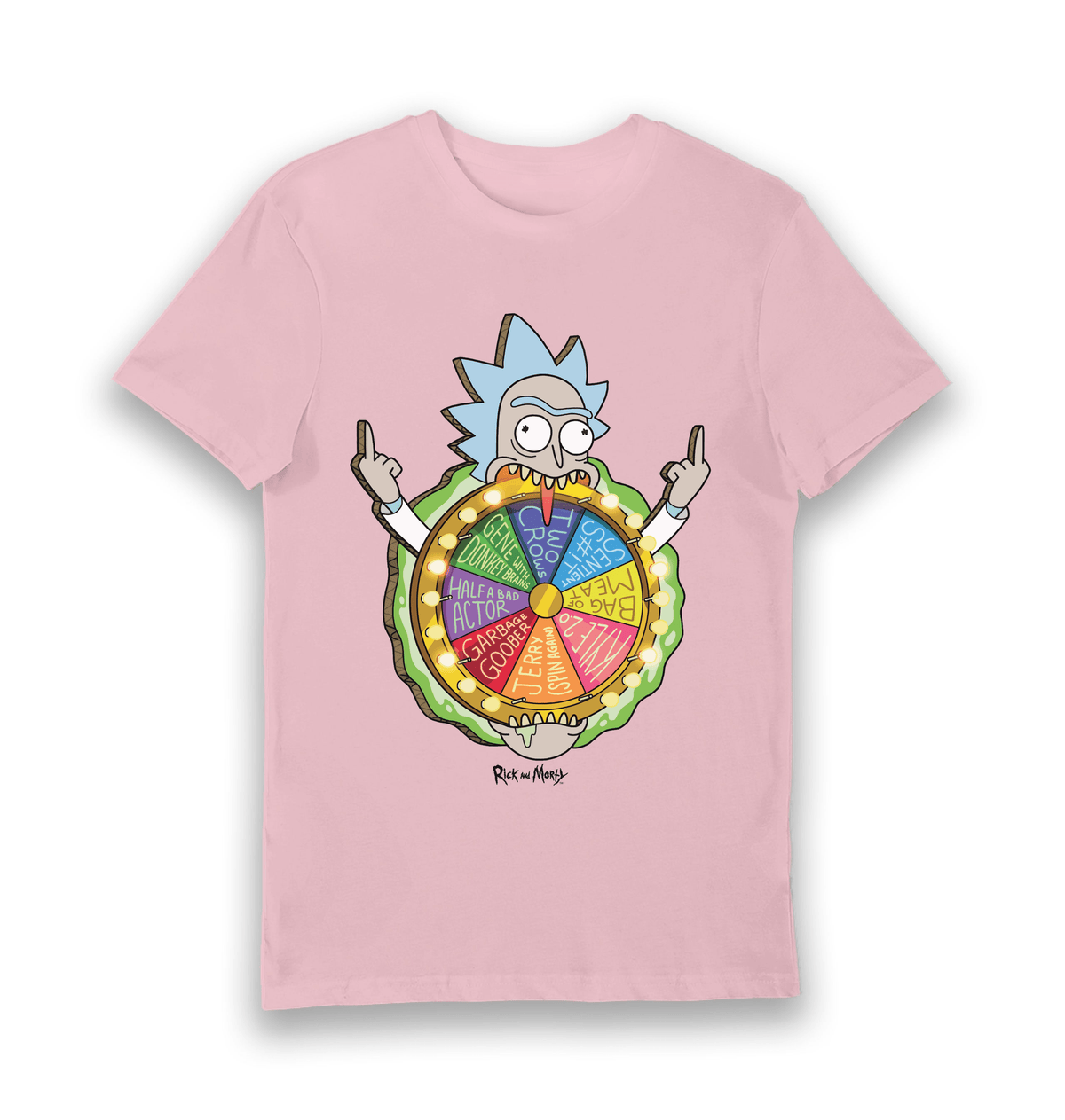 T-shirt adulte Rick and Morty Spin the Wheel