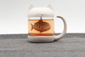 Tasse à Thé Chat avec Infuseur Poisson