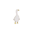 Pin de pato blanco grande