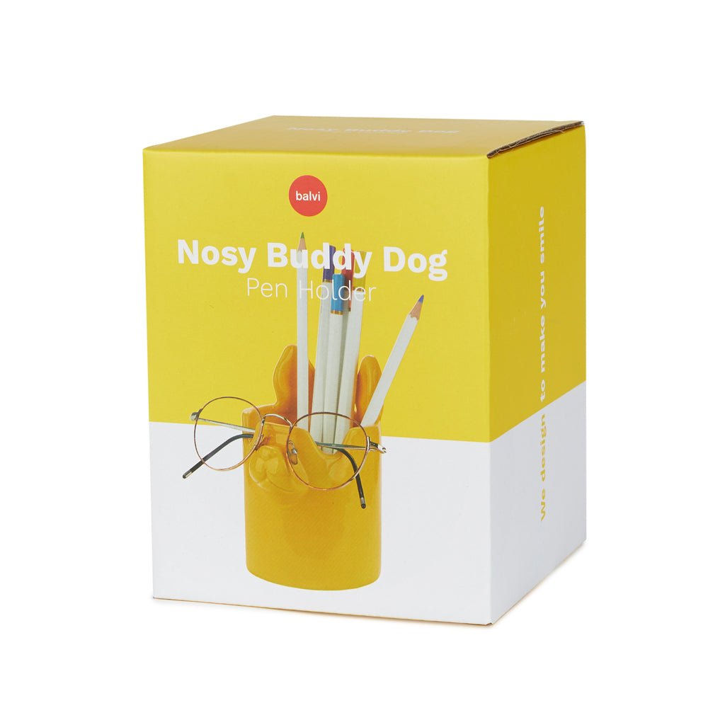 Nosy Buddy Dog Pencil Holder and Glasses Holder