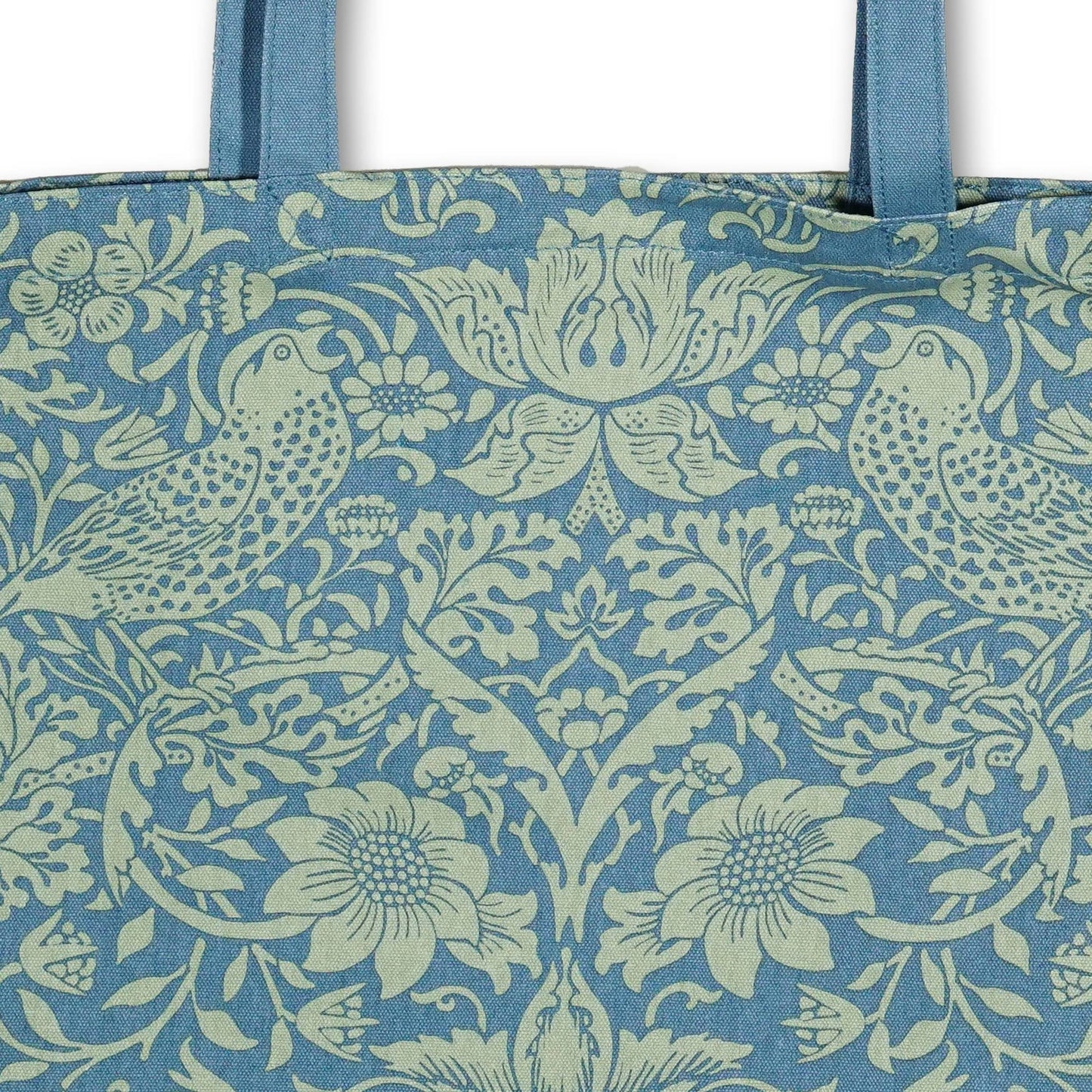 Saco de compras em algodão reciclado - ACS William Morris (Sage)