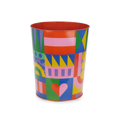 Los Pepes Hearts Wastebasket