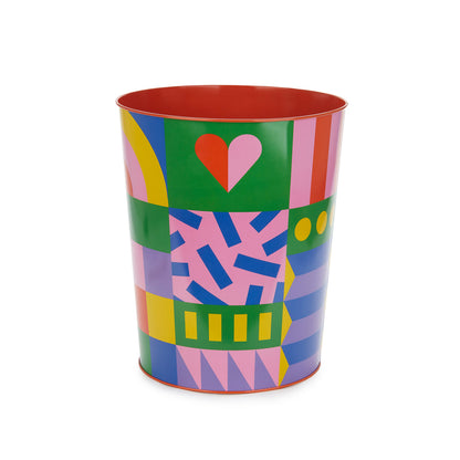 Los Pepes Hearts Wastebasket