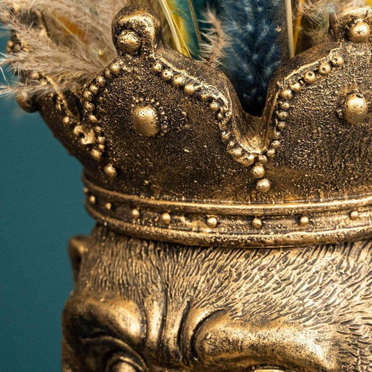 Testa di scimmia Kong, oro