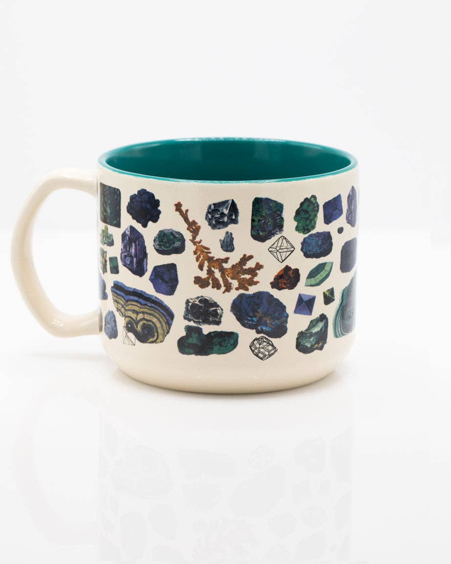 Mug Gemmes et Minéraux – produit scientifique Cognitive Surplus EU, vue 2