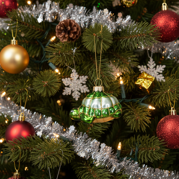 カメのクリスマスオーナメント