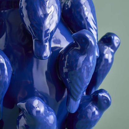 Vaas M. Kobaltblauwe Vogel