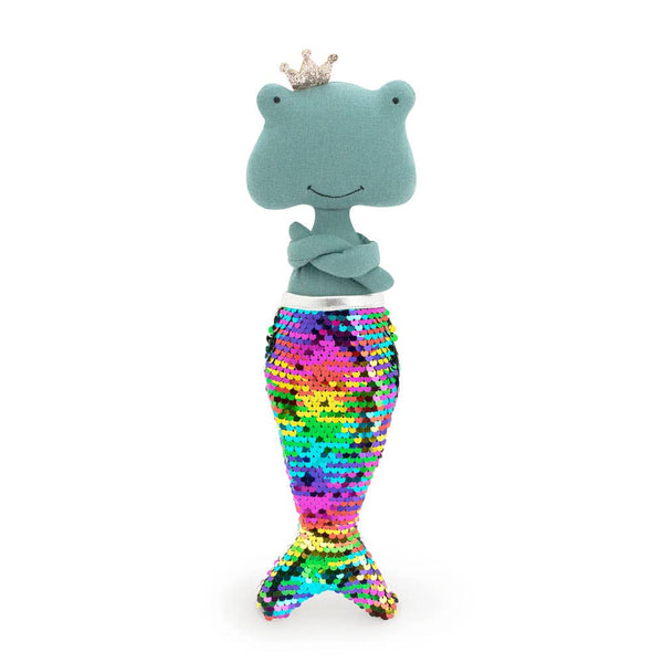 綿製のぬいぐるみ、フィオナ・ザ・フロッグ：人魚 - 29cm - 3歳以上