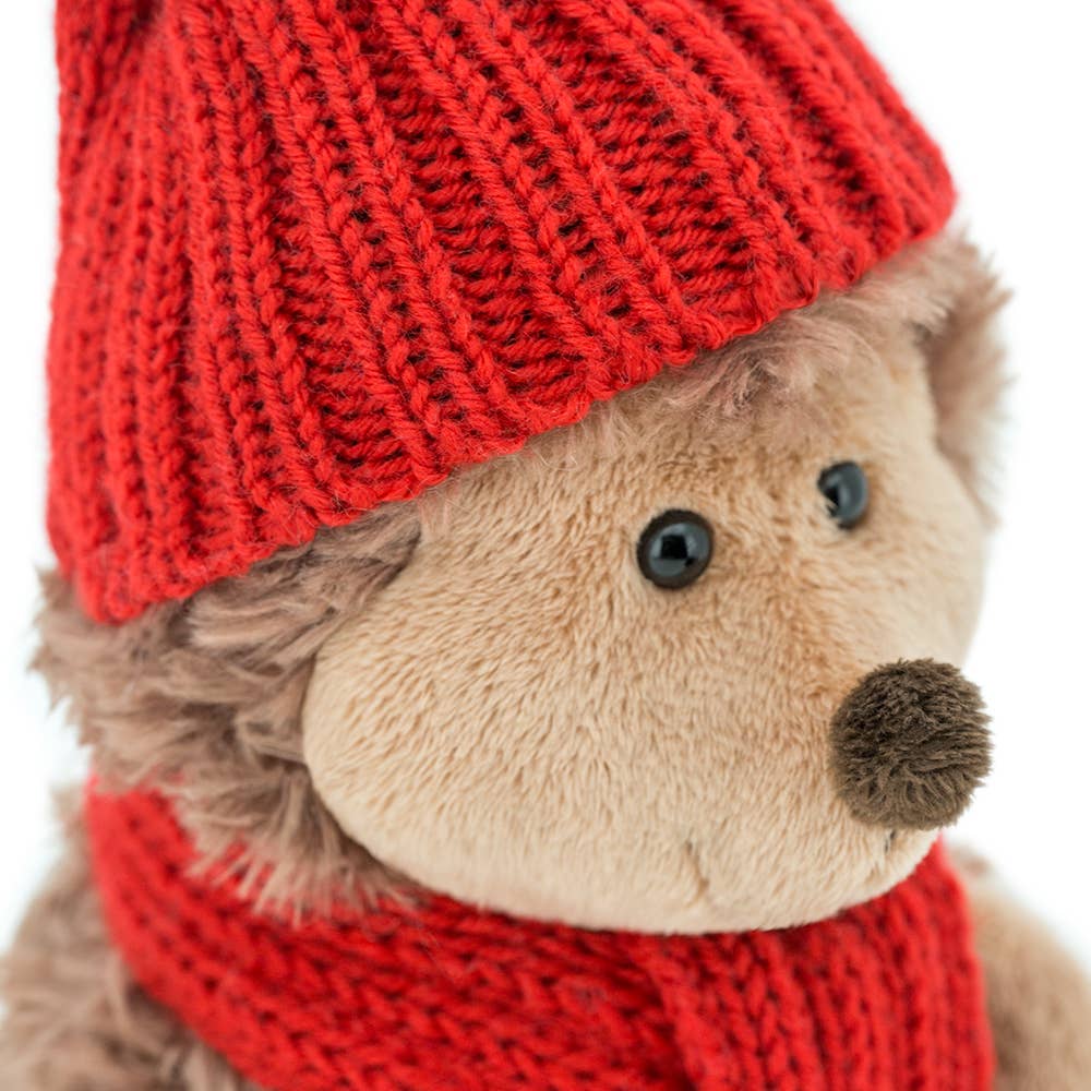 Peluche Riccio con Cappello Rosso 15 cm
