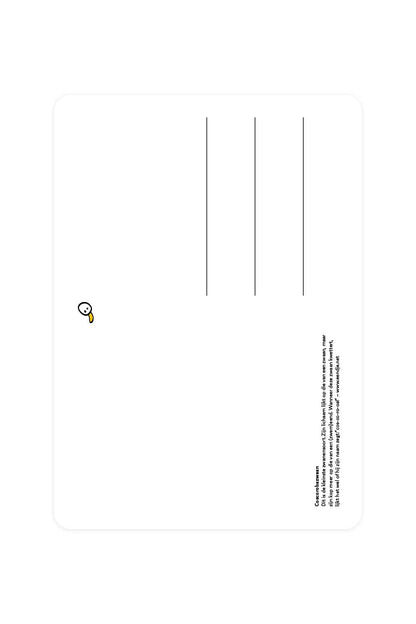 Postcard with Coscoroba swan