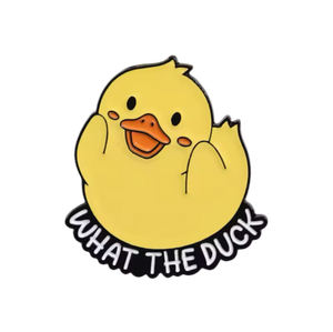 Yellow Duck Pin "What the Duck"