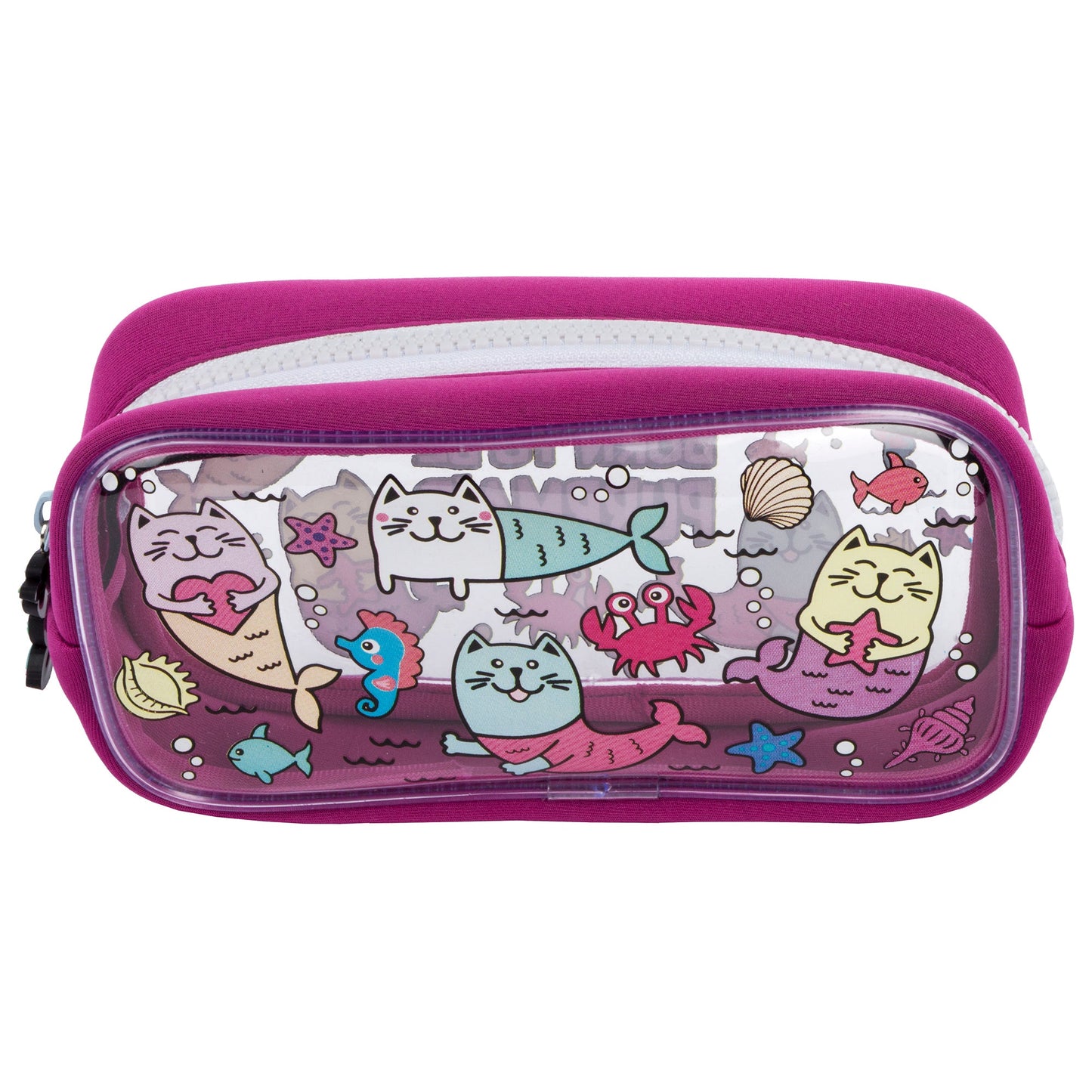 Trousse scolaire – PVC – chat sirène