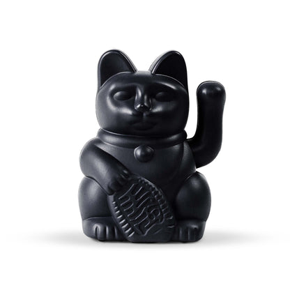 "Sumi" Black Solar Lucky Cat