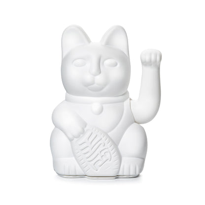 Gato blanco afortunado