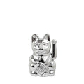 Mini Chat Chanceux Argent Brillant “Nova”
