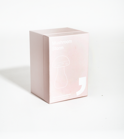 Mushroom storm glass - rose pastel