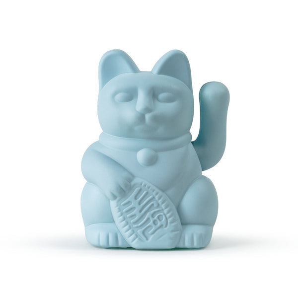 Mini Chat Chanceux Solaire Bleu Clair