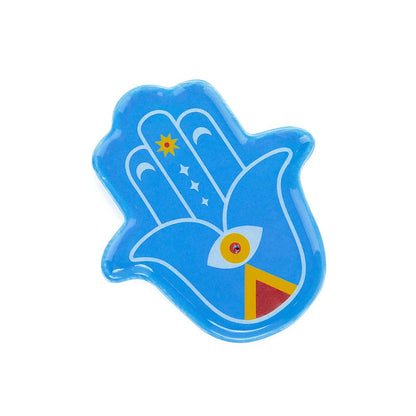 Porta incenso, Lucky Hand, blu, ceramica