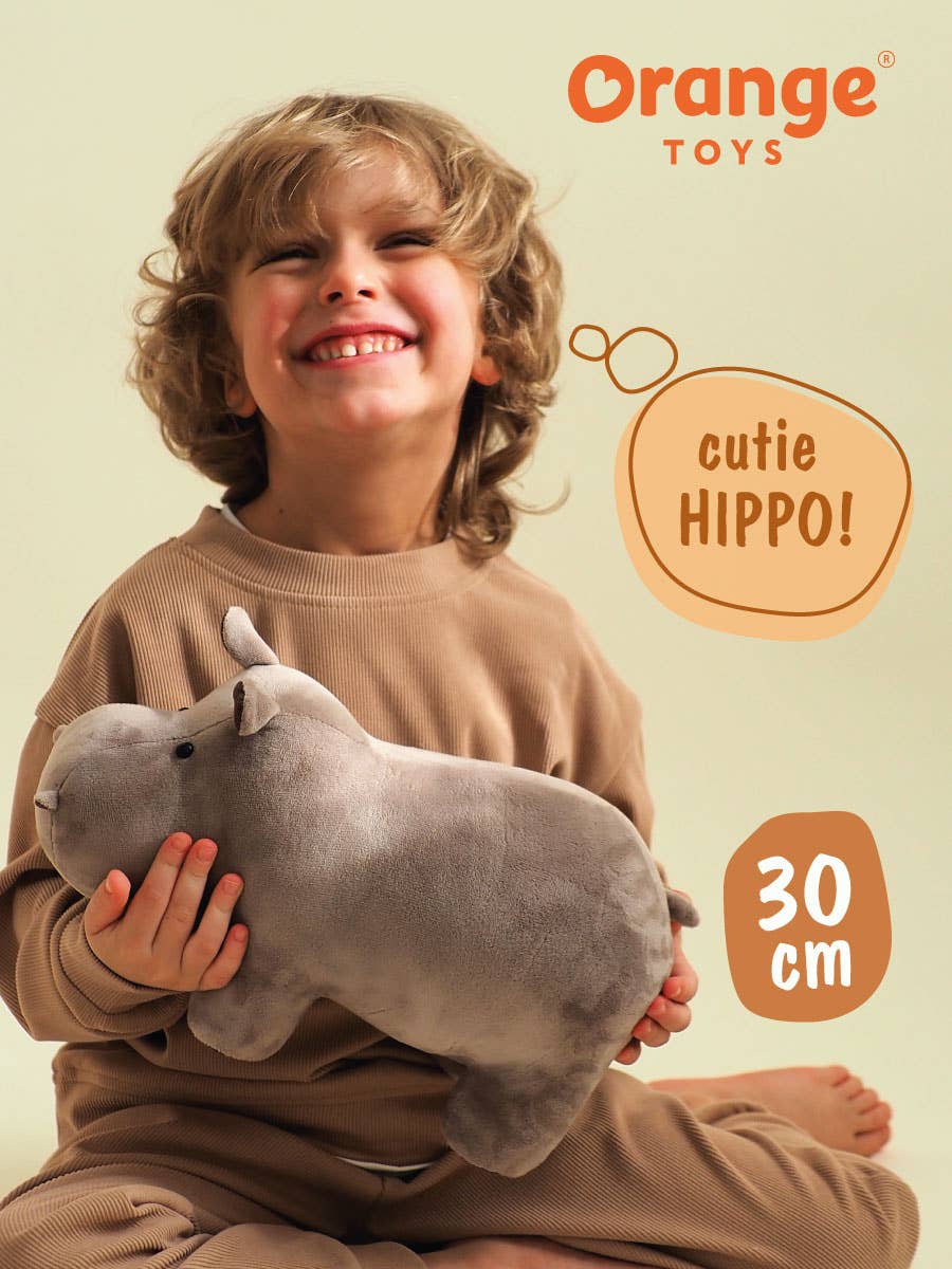 Hippopotame en peluche - 30 cm