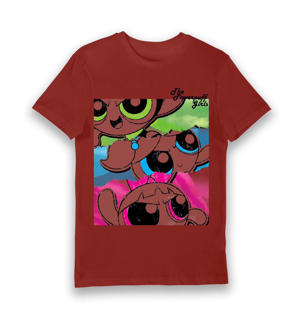 T-shirt adulte Powerpuff Girls affiche vintage