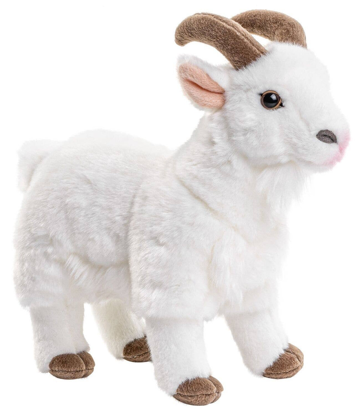 Peluche Chèvre de Montagne Blanche Uni