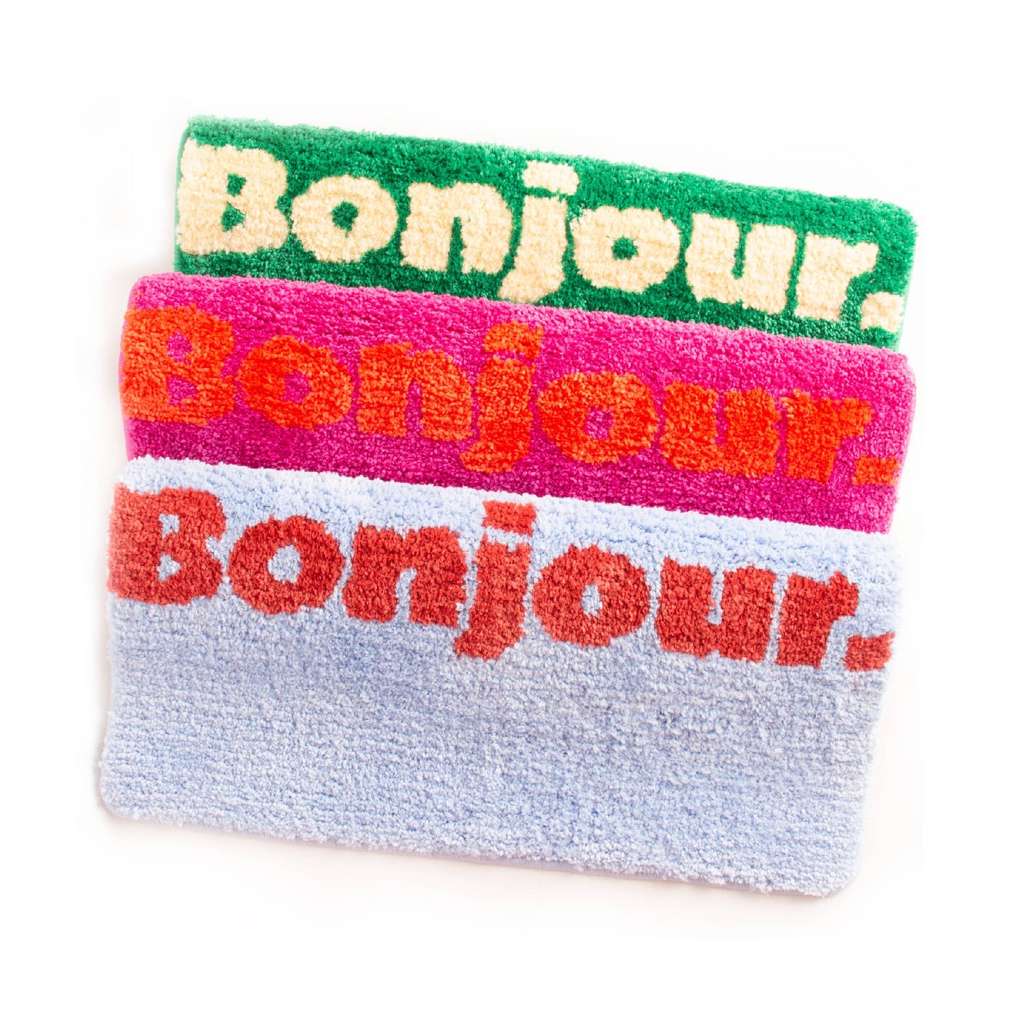 Tapis de Bain Bonjour. Bleu Clair Helio Ferretti Vue 2
