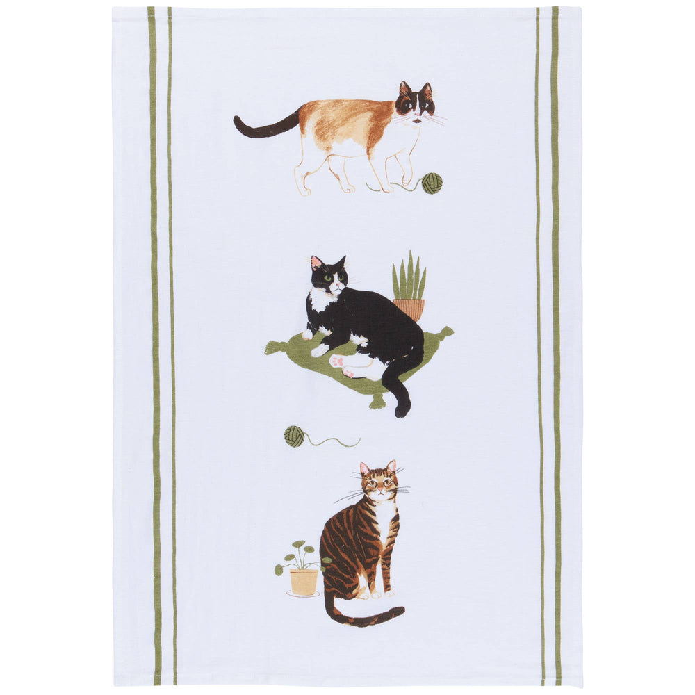 Lot de 3 Torchons Chats
