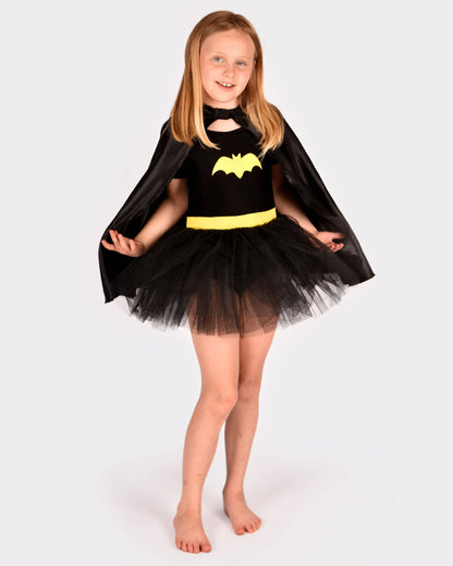 Batgirl Tutu Dress with Cape 110-116 cm 4-6 years