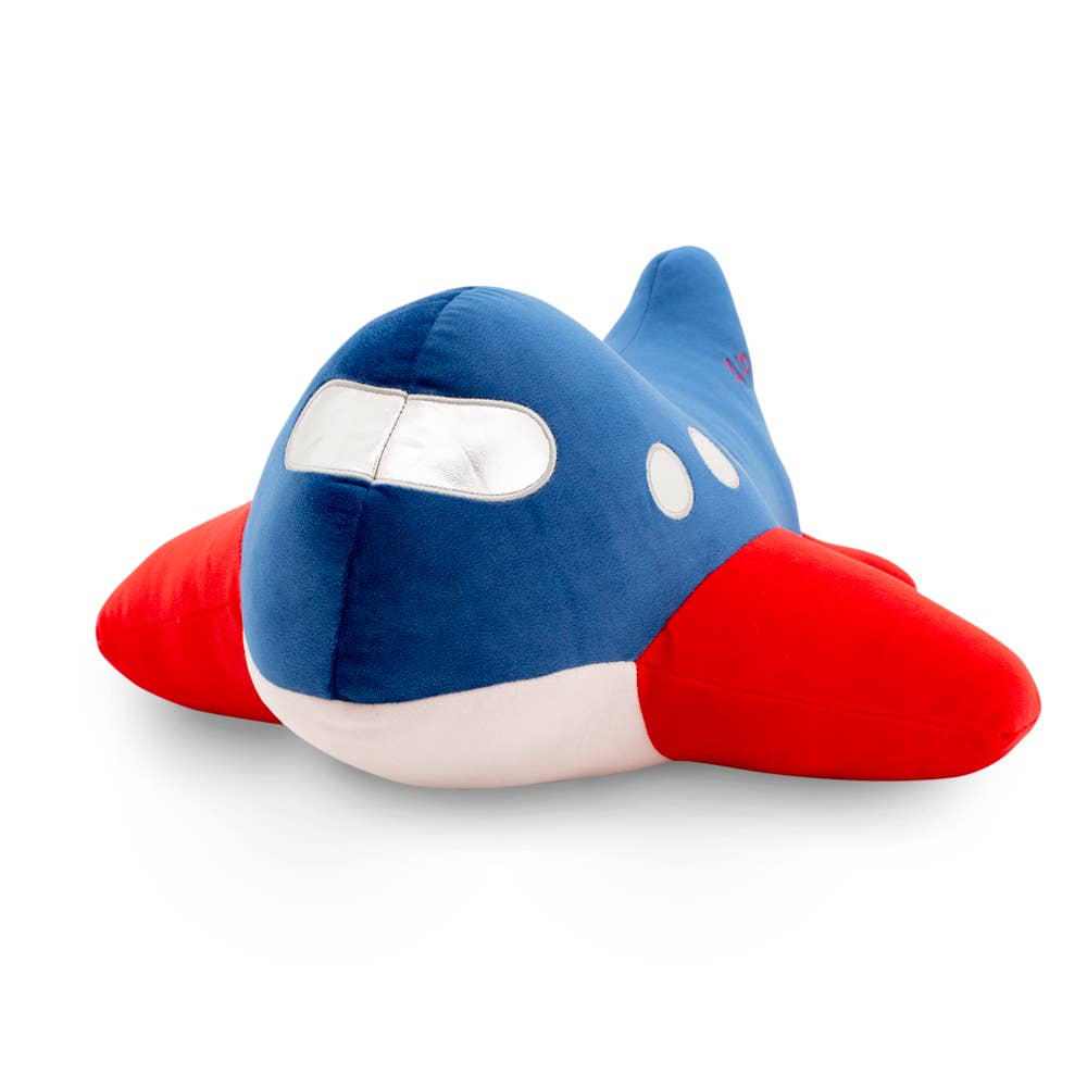 Cojín de peluche avión 40 cm