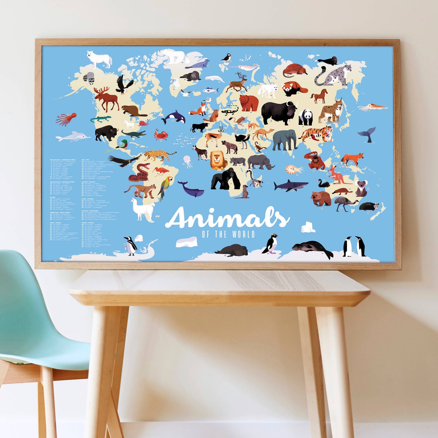 Animals of the World - Sticker Poster - Discovery 5+