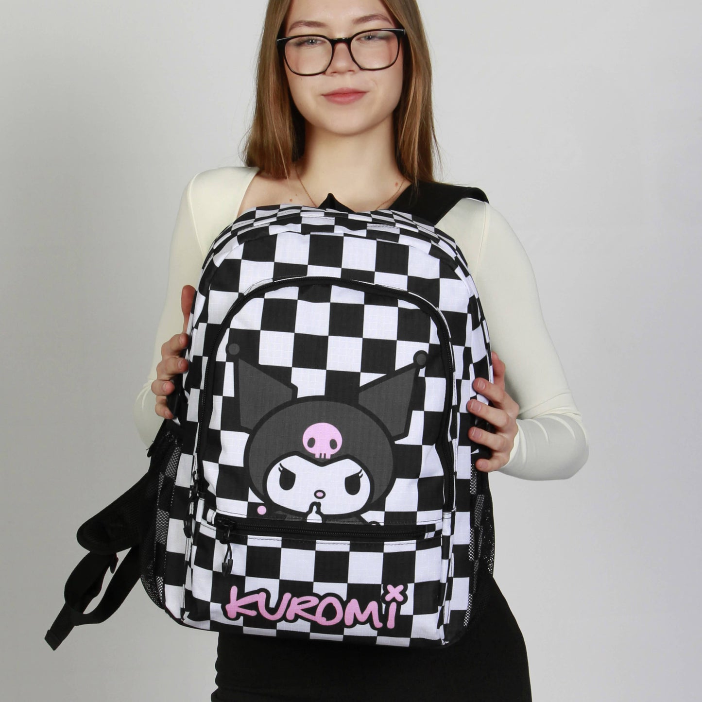 Sanrio Kuromi B and W-Sac à dos Fight FAN 2.2