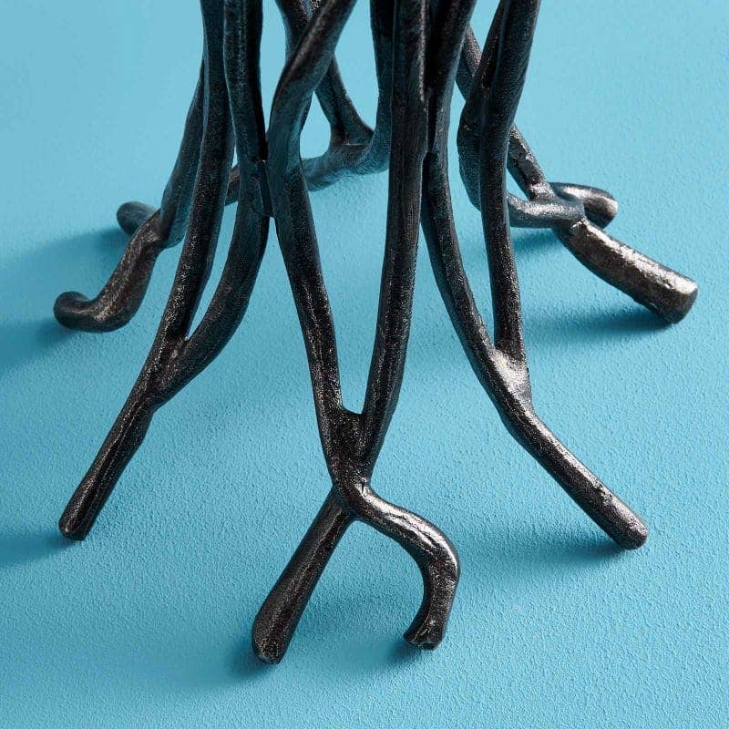 Chandelier Roots Noir, Aluminium, 25 x 22 x 63,5 cm