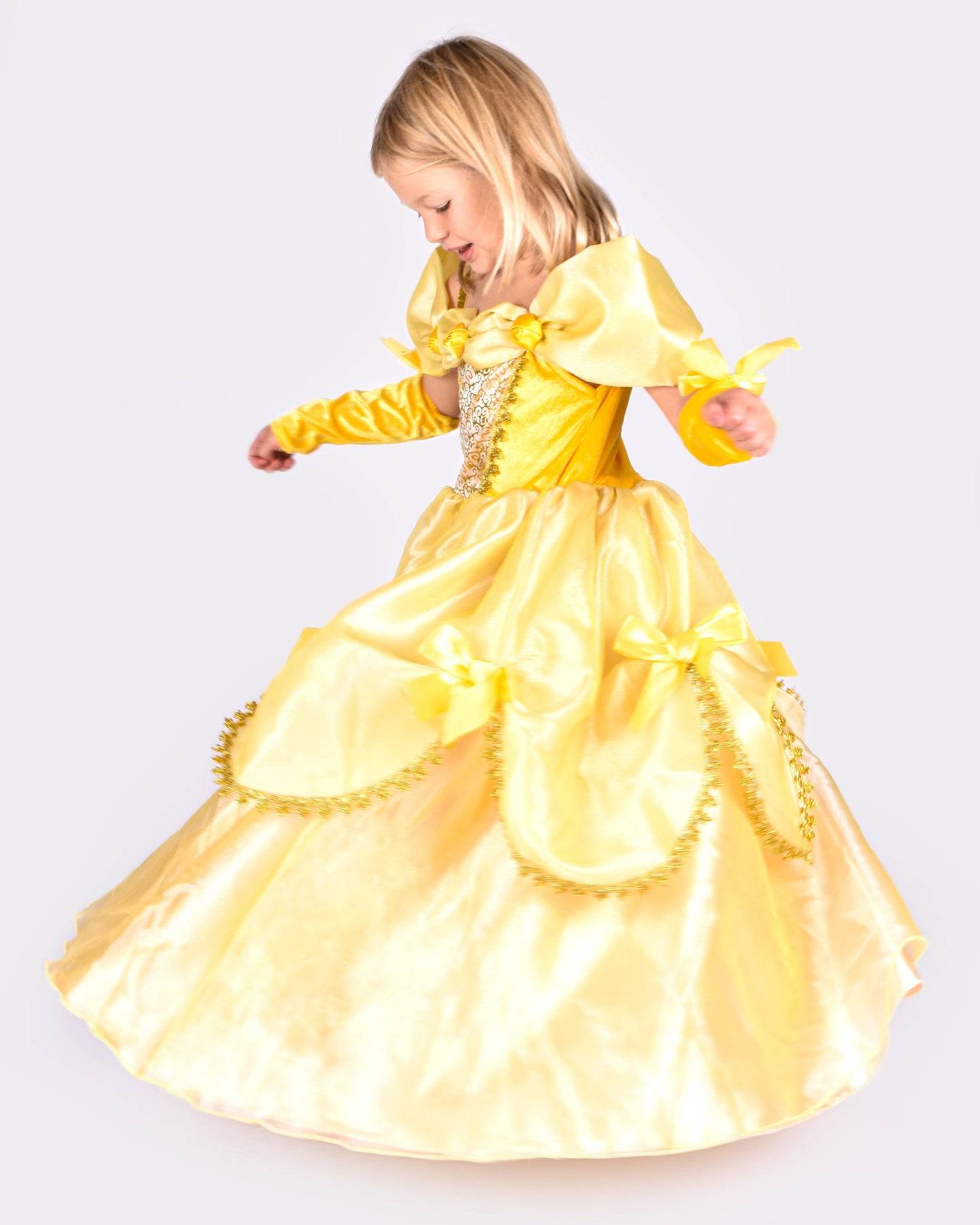 Yellow dress W. Acc Belle 98-104 cm 2-4 years