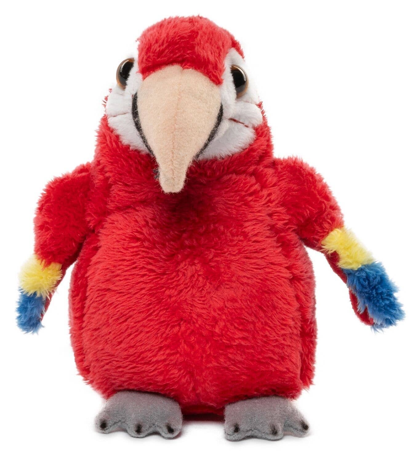 Loro de peluche (rojo)