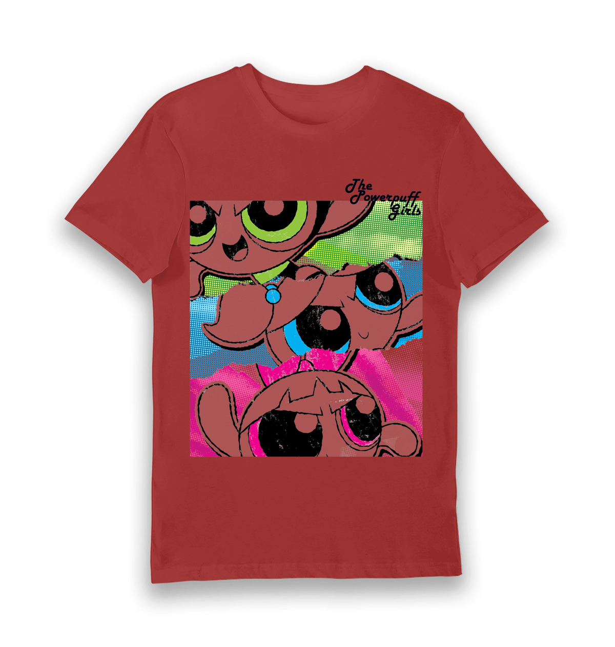 T-shirt adulte Powerpuff Girls affiche vintage