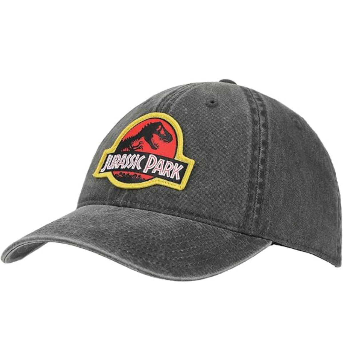 Casquette noire Jurassic Park avec logo brodé