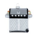 Silver Grill Glass Christmas Ornament, 8.5 cm