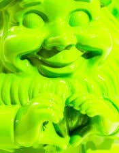 Nain de jardin "Mains en cœur" Vert Fluo M