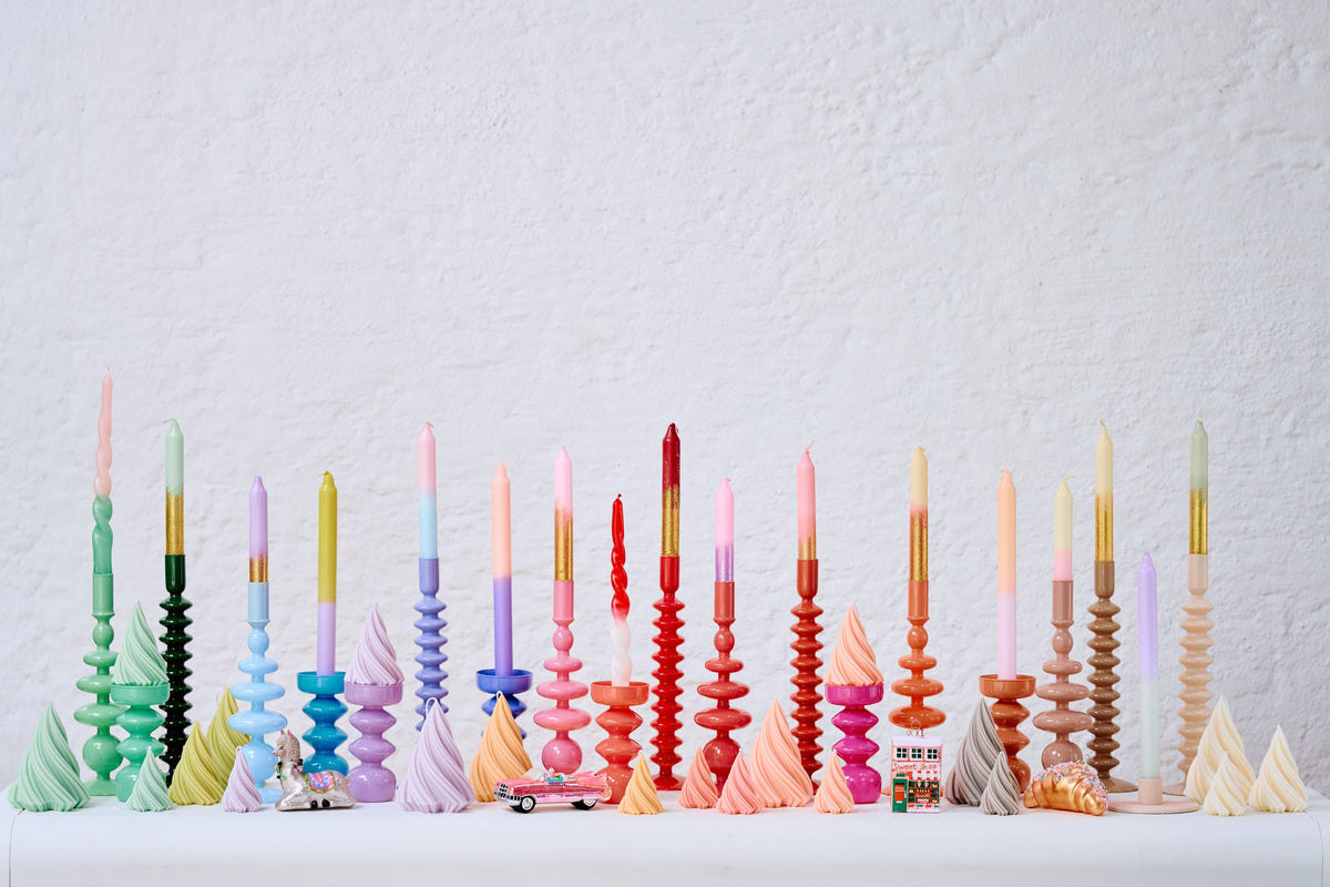 Portacandele in vetro a bolle di Barbie