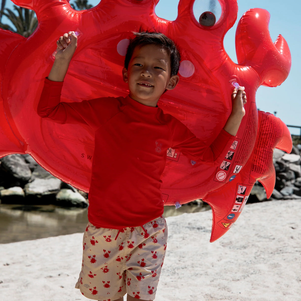 Matelas Gonflable de Luxe Crabe Rouge