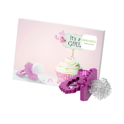 BRIXIES Postkarte Baby Mädchen