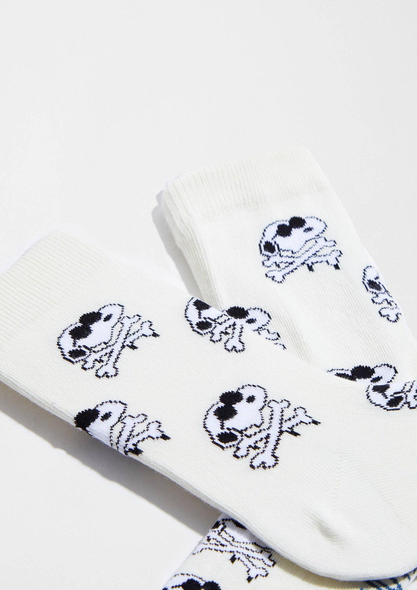 BeSnoopy Skull OffWhite - Chaussettes en coton biologique 100%