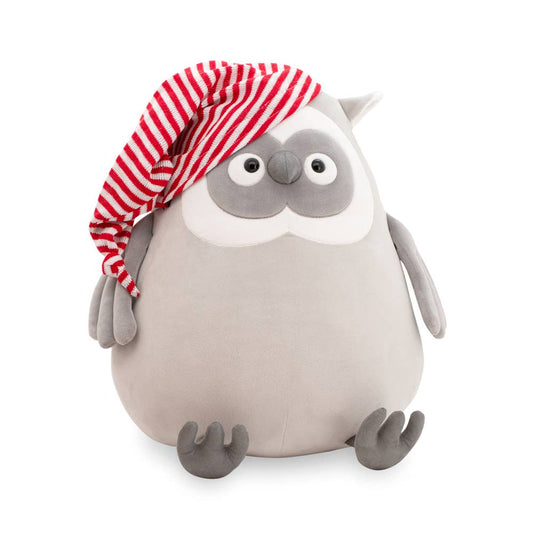 Peluche Hibou avec bonnet de nuit-20cm-0+